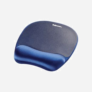 Fellowes Repose-Poignet Ergonomique 235x201.6x25.4mm Mémoire de Forme Bleu - Référence 9172801