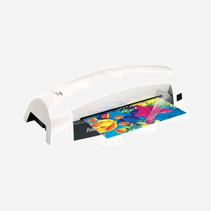 Plastifieuse Fellowes Lunar A4 - 300 mm/min - 2 rouleaux - 80 µ - Largeur max 23 cm - Blanc - 384x122x122 mm