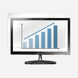 Fellowes PrivaScreen 27" (68.6cm) Filtre de confidentialité sans bords 16:9 LCD (335x597mm) anti-reflet, angle de vue 30°, résistant aux rayures, compatible écran tactile. - Miniature 2