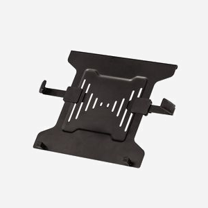 Fellowes 8044101 : Kit complémentaire porte-ordinateur portable pour bras écran (hors Professional Series). Acier noir, 10"-17", VESA 75/100, charge 4.5kg