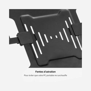 Fellowes 8044101 : Kit complémentaire porte-ordinateur portable pour bras écran (hors Professional Series). Acier noir, 10"-17", VESA 75/100, charge 4.5kg - Miniature 4