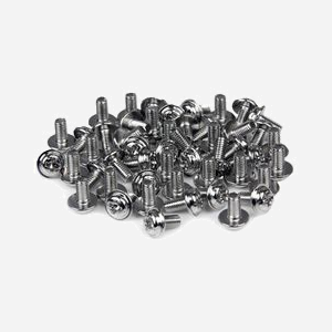 StarTech.com SCREWM3 : Vis de montage M3 x 6 mm pour ordinateur - Lot de 50 (Profondeur 6.3mm, Poids 32g) Installation carte mère, disques - Miniature 1