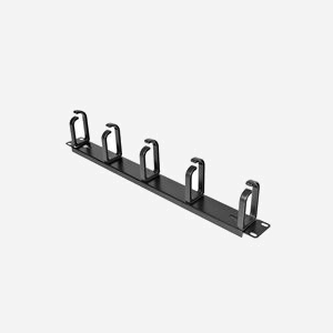StarTech.com CABLMANAGER2 : Panneau de Gestion de Câbles 1U 19" en Acier Noir, 5 Anneaux ABS Pivotants, Conforme TAA, 483x88.6x43mm - Miniature 3