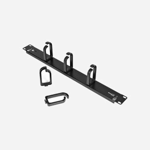 StarTech.com CABLMANAGER2 : Panneau de Gestion de Câbles 1U 19" en Acier Noir, 5 Anneaux ABS Pivotants, Conforme TAA, 483x88.6x43mm - Miniature 5