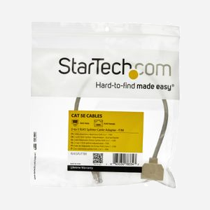 StarTech.com RJ45SPLITTER - Répartiteur Ethernet 2 Ports - Câble 0.33m RJ45 Mâle vers 2x RJ45 Femelle - Cat5e 10/100Base-T(X) - Gris - Miniature 5