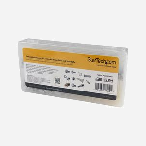 StarTech.com PCSCREWKIT : Kit d'Assortiment de Vis, Écrous et Entretoises pour PC - 350 Pièces, Coffret Compartimenté 209x107x32mm, 490g - Miniature 2