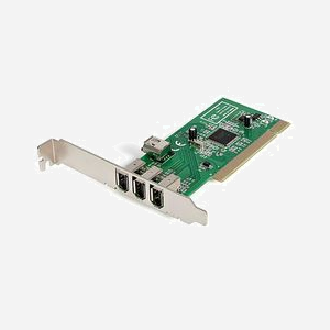 StarTech.com Carte Adaptateur PCI vers FireWire 400 IEEE 1394a 4 Ports (3 Externes, 1 Interne), Chipset Texas Instruments TSB12LV26, Windows/macOS/Linux - Miniature 1