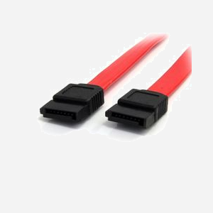 StarTech.com Câble SATA III 60cm Rouge - Connecteurs Femelle/Femelle 7-Pin, Transfert jusqu'à 6Gb/s, RoHS, Référence SATA24