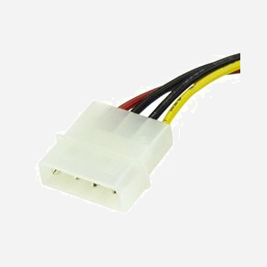 StarTech.com Adaptateur Alimentation Molex vers SATA - LP4 Mâle vers SATA Femelle 15cm - Câble 0.15m - Connecteurs Droit - RoHS, REACH, CE