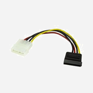 StarTech.com Adaptateur Alimentation Molex vers SATA - LP4 Mâle vers SATA Femelle 15cm - Câble 0.15m - Connecteurs Droit - RoHS, REACH, CE - Miniature 5
