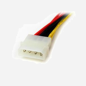 StarTech.com Adaptateur Y d'Alimentation Molex vers 2x SATA 15-Pin, 30cm, Connecteur Mâle 4-Pin Molex, RoHS, CE, REACH, PVC, PYO2LP4SATA - Miniature 2