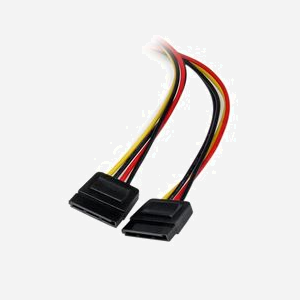 StarTech.com Adaptateur Y d'Alimentation Molex vers 2x SATA 15-Pin, 30cm, Connecteur Mâle 4-Pin Molex, RoHS, CE, REACH, PVC, PYO2LP4SATA - Miniature 3