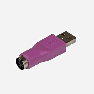 StarTech.com Adaptateur Clavier GC46MFKEY : USB A (Mâle) vers PS/2 (Femelle) Violet, RoHS, Dimensions 15x50x7mm, Poids 9g - Miniature 2