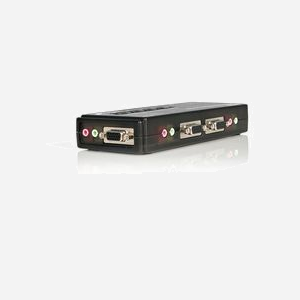 StarTech.com SV411KUSB - Commutateur KVM USB 4 Ports VGA Audio 2K - Câbles Inclus - Console USB/Audio 3.5mm - Résolution 2048x1536 - Noir - Miniature 4