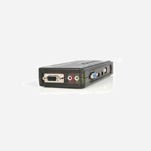 StarTech.com SV411KUSB - Commutateur KVM USB 4 Ports VGA Audio 2K - Câbles Inclus - Console USB/Audio 3.5mm - Résolution 2048x1536 - Noir - Miniature 3