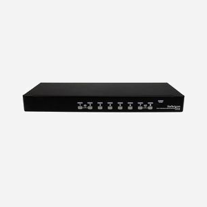 StarTech.com Commutateur KVM SV831DUSBGB 8 Ports PS/2 USB 1U Rackable avec OSD VGA 1920x1440, Alimentation 110-240V, Noir - Miniature 2
