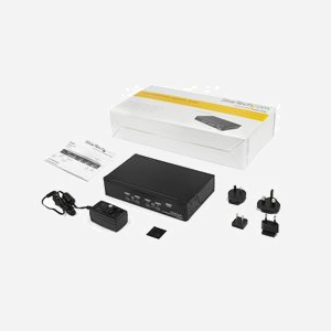 StarTech.com Switch KVM DisplayPort 4 Ports 4K60Hz USB 2.0 Hub Intégré (SV431DPUA2) UHD DP 1.2, Audio 7.1, Compatible TAA, Acier Noir - Miniature 5