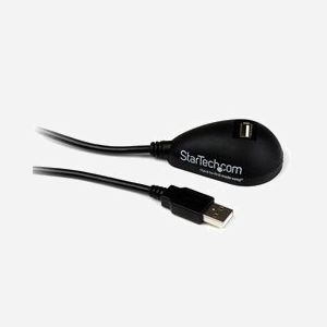 StarTech.com Câble d'Extension USB 2.0, 1.5m, Mâle A vers Femelle A, Débit 480Mbit/s, Noir, Connecteur Droit/Courbe, RoHS, CE, UL, REACH