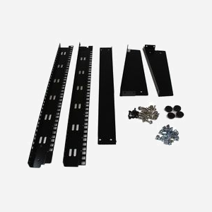 StarTech.com Rack Bureau Ouvert 12U 19" 2 Poteaux RK12OD, Charge 50kg, Acier Noir, EIA RS310-C, Kit Vis M5 Inclus, 504x292x584.4mm - Miniature 4