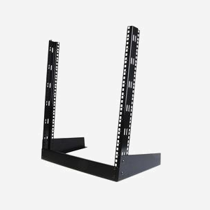 StarTech.com Rack Bureau Ouvert 12U 19" 2 Poteaux RK12OD, Charge 50kg, Acier Noir, EIA RS310-C, Kit Vis M5 Inclus, 504x292x584.4mm