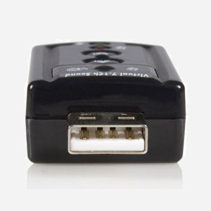 StarTech.com ICUSBAUDIO7 : Adaptateur Audio USB 7.1 Virtuel, Contrôle Volume Externe, Chipset C-Media CM108, Compatible Windows XP à Windows 10, Dimensions 57x25.4x14mm - Miniature 2