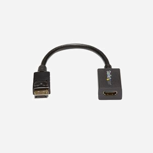 StarTech.com Adaptateur DisplayPort 1.2 vers HDMI 1.4 - Résolution 1920x1200 - Chipset NXP PTN3361B - Connecteurs M/F - Câble 0.21m - Noir - Miniature 2