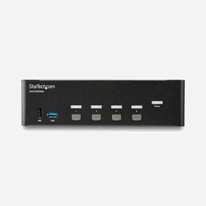 StarTech.com Switch KVM 4 Ports HDMI Double Affichage 4K 30Hz, Hub USB 3.0 Intégré, Ports Audio 3.5mm, Boîtier Acier, MTBF 168000h (SV431DHD4KU) - Miniature 3