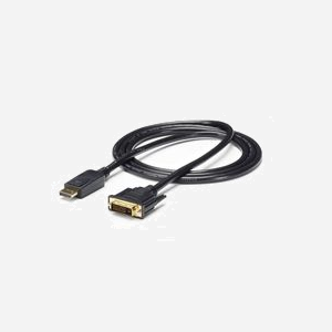 StarTech.com Câble Adaptateur DisplayPort vers DVI-D 1.8m, 1920x1200, Connecteurs mâles DP/DVI, Contacts plaqués or, RoHS, Noir, DP2DVI2MM6