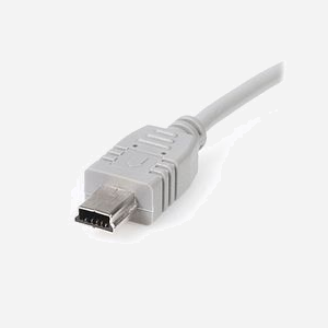 StarTech.com Câble USB 2.0 - USB A vers Mini-USB B Mâle/Mâle 0.15m - 480 Mbit/s - PVC gris - AWG 30 - RoHS - USB2HABM6IN - Miniature 3
