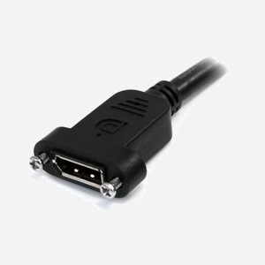 StarTech.com Câble d'Extension DisplayPort 0.9m, DP 1.2 Mâle/Femelle à Montage Panneau, 4K 60Hz, Connecteurs Verrouillables, AWG 28, Noir - Miniature 2