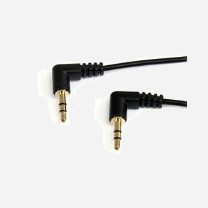 StarTech.com Câble Audio Stéréo 3.5mm M/M Slim Coudé 1.8m - Connecteurs Or, AWG 30, PVC Noir, Diamètre 2.5mm - MU6MMS2RA - Miniature 1