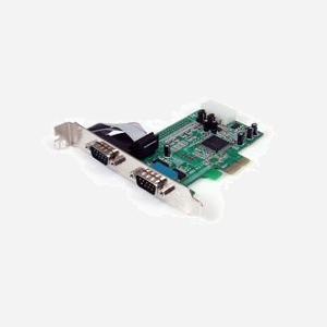 StarTech.com PEX2S553 Carte PCIe 2 ports Série RS232 DB9 UART 16550 (460.8 Kbit/s, FIFO 128 o) Chipset ASIX MCS9922CV-AA Windows/macOS/Linux