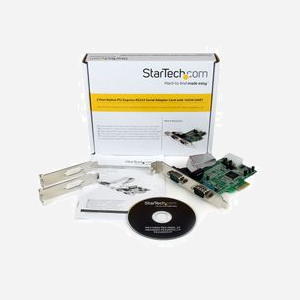 StarTech.com PEX2S553 Carte PCIe 2 ports Série RS232 DB9 UART 16550 (460.8 Kbit/s, FIFO 128 o) Chipset ASIX MCS9922CV-AA Windows/macOS/Linux - Miniature 5