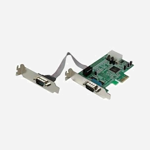 StarTech.com Carte PCIe 2 Ports Série RS232, UART 16550, Faible Encombrement, Chipset ASIX MCS9922CV-AA, Débit 460.8 Kbps, Windows/macOS/Linux