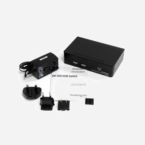 StarTech.com Commutateur KVM 2 Ports DVI USB Audio, Résolution 1920x1200, Hub USB 2.0, Ports Console USB A & Audio 3.5mm, Noir, SV231DVIUA - Miniature 4