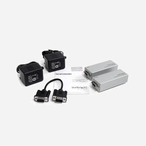 StarTech.com Extendeur RS232 DB9 sur Cat5/Cat6 jusqu'à 1000m, 1 port série RS-232, Taux 0.115 Mbit/s, RJ-45, Alimentation CC, 0-70°C - Miniature 4