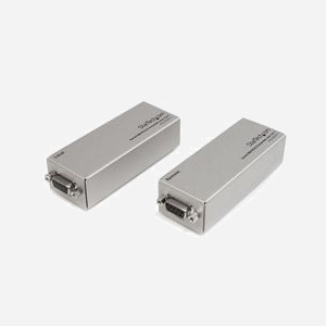 StarTech.com Extendeur RS232 DB9 sur Cat5/Cat6 jusqu'à 1000m, 1 port série RS-232, Taux 0.115 Mbit/s, RJ-45, Alimentation CC, 0-70°C - Miniature 1
