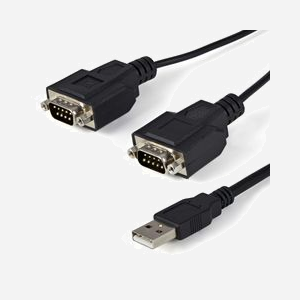 StarTech.com ICUSB2322F : Adaptateur USB 2.0 vers double RS232 DB9, chipset FTDI FT2232D, 921.6 Kbit/s, mémorisation du port COM, compatible Windows/macOS/Linux. - Miniature 1