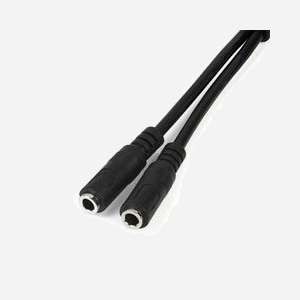 StarTech.com Adaptateur Audio MUYHSMFF : Mini-Jack 3.5mm Mâle vers 2x Femelle (Casque + Micro) - PVC Noir, Longueur 0.2m, Contacts Nickel - Miniature 1