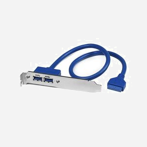 StarTech.com Adaptateur Carte Mère vers Plaque 2 Ports USB 3.2 Gen 1 A Femelle - IDC vers USB 3.2 Gen 1 Type-A - Longueur câble 0.5m - Miniature 1