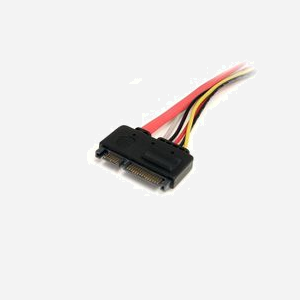 StarTech.com Câble Extension SATA 22 Broches (Mâle/Femelle) 30cm - SATA I - 6 Gbit/s - Connecteurs Droit 7+15 Pin & 22 Pin - RoHS, CE, REACH - Miniature 3