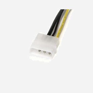 StarTech.com Adaptateur Alimentation LP4 vers PCI Express 8 broches, 15cm, LP4 (4 broches) Mâle vers PCIe (8 broches) Mâle, Noir/Jaune - Miniature 4