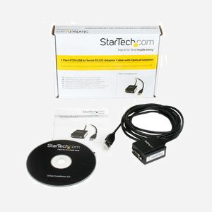 StarTech.com Adaptateur USB vers RS232 isolé, FTDI, 921.6Kbps, DB9 mâle, 2.5m, Isolation 2500kV, FIFO 256 octets, Windows/macOS/Linux - Miniature 4