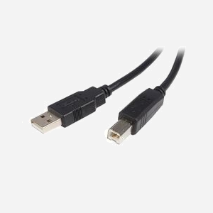 StarTech.com Câble USB 2.0 A-B Mâle/Mâle 0.5m Noir - Connectivité Standard pour Périphériques USB 2.0 - Réf: USB2HAB50CM