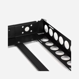 StarTech.com UNIRAILS1U - Rails Fixes 1U Universels 19" pour Rack Serveur - Acier Noir - Charge Max. 25kg - Profondeur Réglable 42cm-105.4cm - Miniature 4