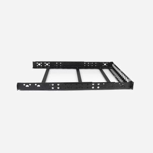 StarTech.com UNIRAILS1U - Rails Fixes 1U Universels 19" pour Rack Serveur - Acier Noir - Charge Max. 25kg - Profondeur Réglable 42cm-105.4cm - Miniature 2