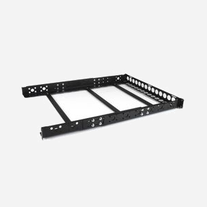 StarTech.com UNIRAILS1U - Rails Fixes 1U Universels 19" pour Rack Serveur - Acier Noir - Charge Max. 25kg - Profondeur Réglable 42cm-105.4cm - Miniature 1