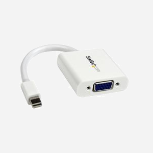 StarTech.com Adaptateur Mini DisplayPort 1.2 vers VGA (M/F) 1920x1200 60Hz Blanc - Convertisseur Vidéo Actif - Longueur 0.13m