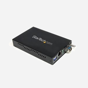 StarTech.com ET1000S40LC2 Convertisseur Fibre Optique Gigabit Ethernet Monomode LC 1000Base-T vers 1000Base-LX/SX 40km 1310nm - Miniature 1