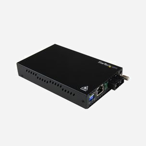 StarTech.com Convertisseur Gigabit Ethernet vers Fibre Multimode SC, 1000Base-SX, 550m, 2000Mb/s, 850nm, MDI/MDI-X Auto, Alimentation Externe